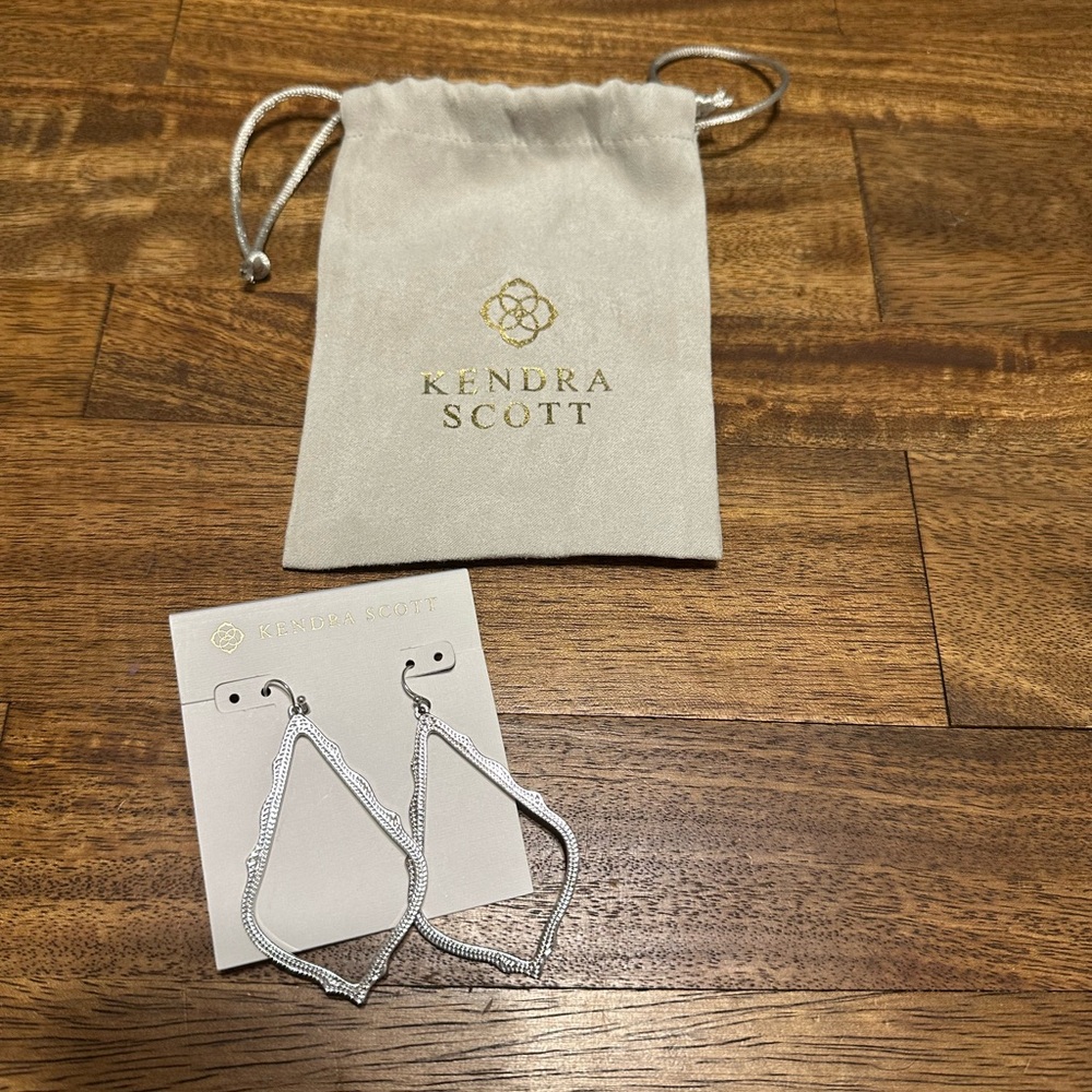 Kendra Scott Silver Geometric Earrings